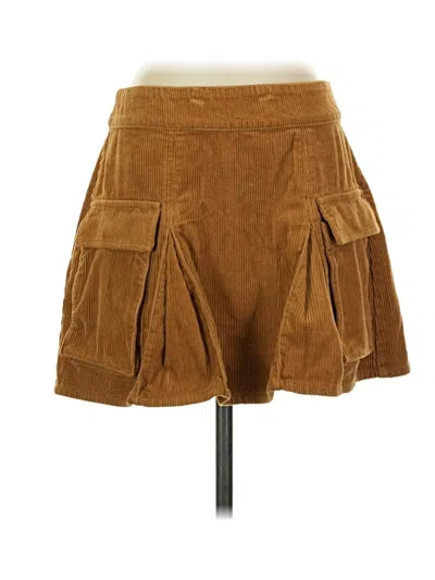 Pre-owned Wild Fable Casual Skirt In Brown