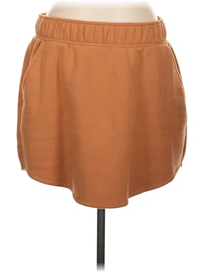 Pre-owned Wild Fable Casual Skirt In Brown