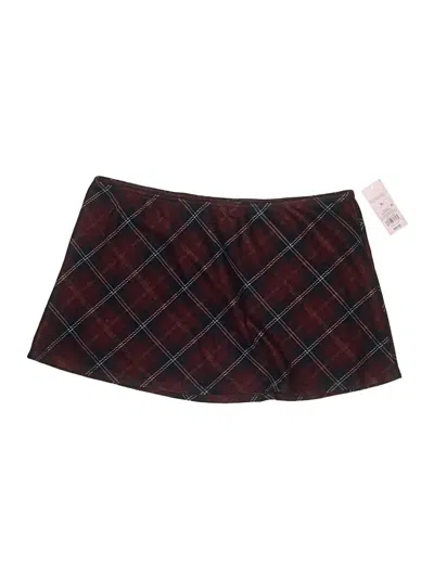 Pre-owned Wild Fable Casual Skirt In Burgundy
