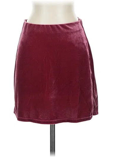 Wild Fable Casual Skirt In Burgundy