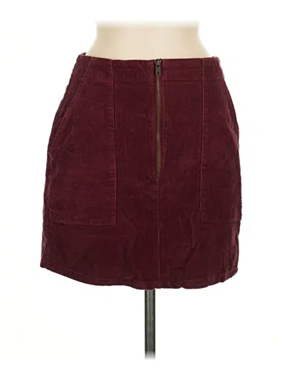 Pre-owned Wild Fable Casual Skirt In Burgundy