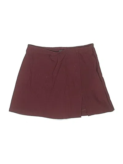 Pre-owned Wild Fable Casual Skirt In Burgundy