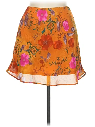 Pre-owned Wild Fable Casual Skirt In Orange