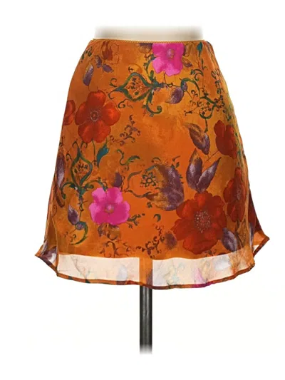 Pre-owned Wild Fable Casual Skirt In Orange