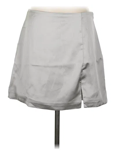 Wild Fable Casual Skirt In Silver