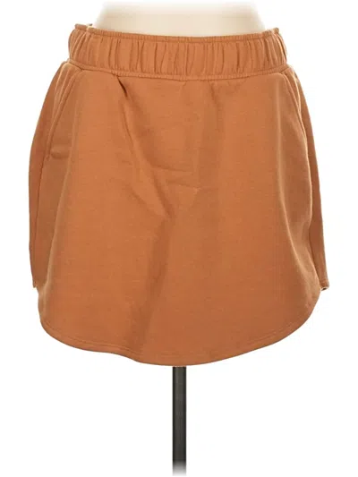 Pre-owned Wild Fable Casual Skirt In Tan