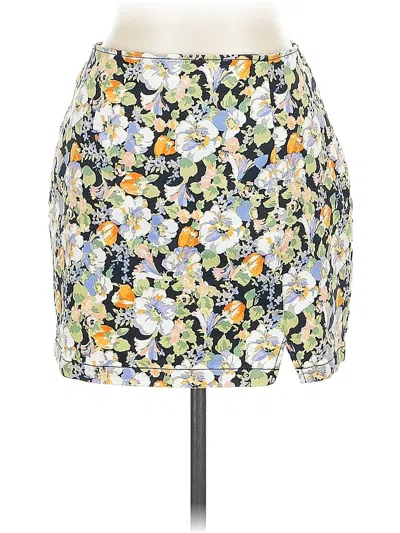 Pre-owned Wild Fable Casual Skirt In Yellow