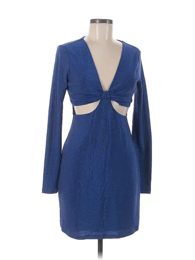 Pre-owned Wild Fable Cocktail Dress In Blue