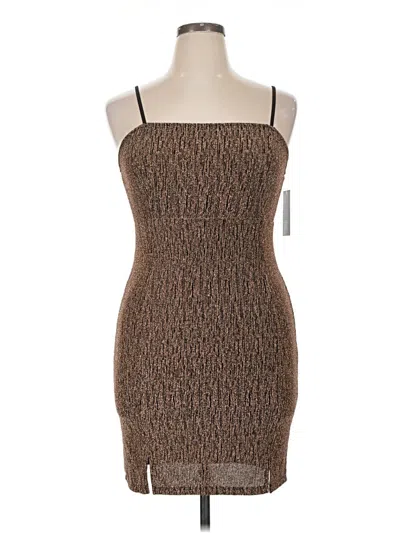 Pre-owned Wild Fable Cocktail Dress In Brown