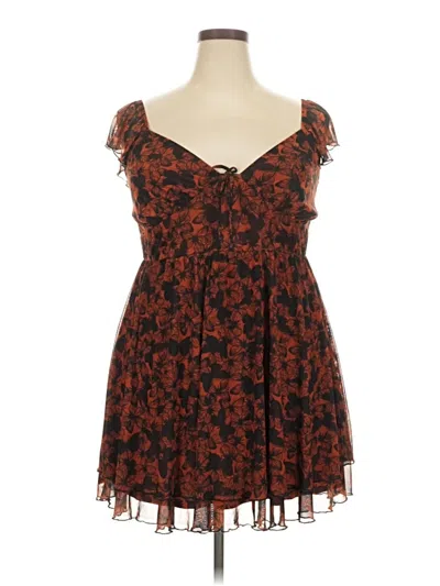Pre-owned Wild Fable Cocktail Dress In Brown