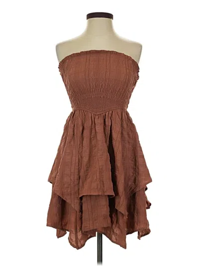 Pre-owned Wild Fable Cocktail Dress In Brown