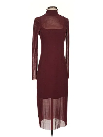 Pre-owned Wild Fable Cocktail Dress In Burgundy