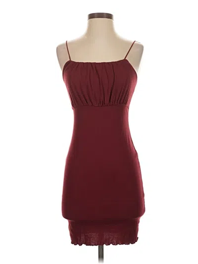 Pre-owned Wild Fable Cocktail Dress In Burgundy