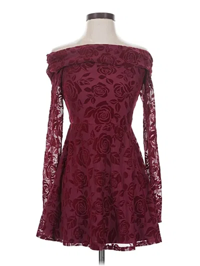 Pre-owned Wild Fable Cocktail Dress In Burgundy