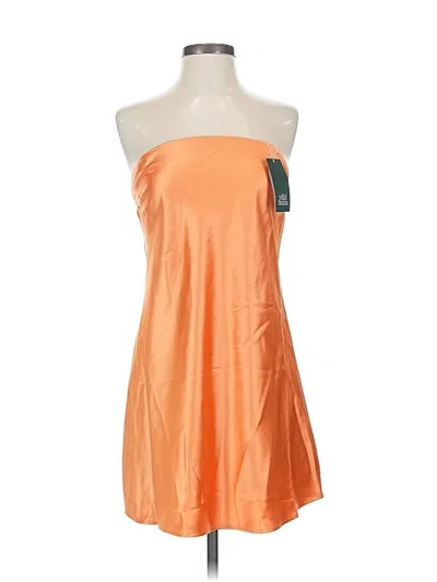 Pre-owned Wild Fable Cocktail Dress In Orange