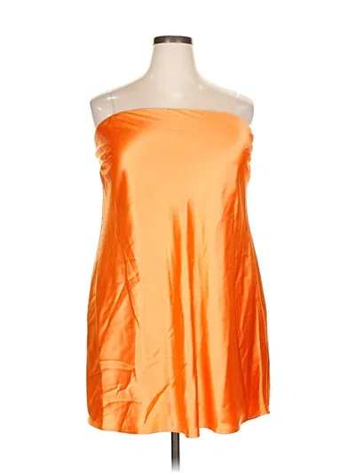 Pre-owned Wild Fable Cocktail Dress In Orange