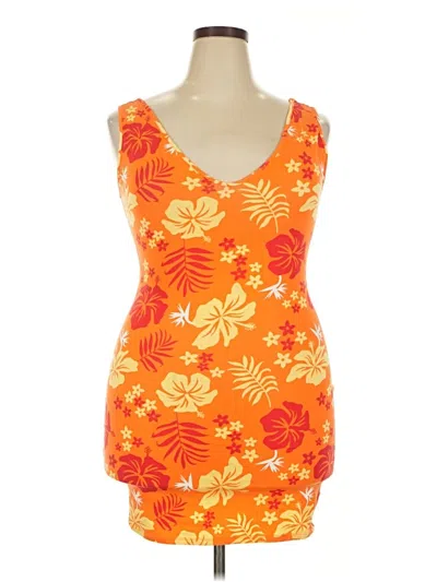 Pre-owned Wild Fable Cocktail Dress In Orange
