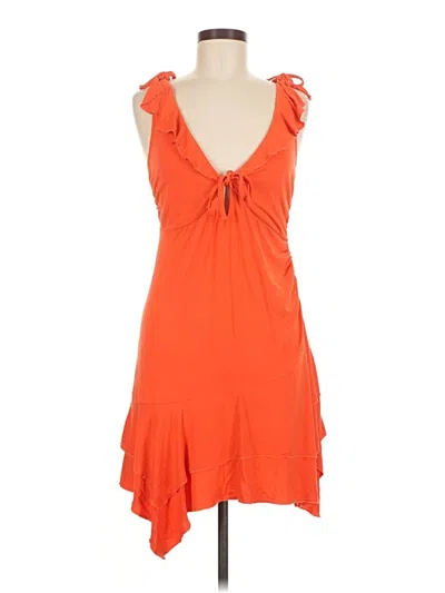 Pre-owned Wild Fable Cocktail Dress In Orange