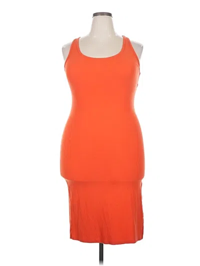 Pre-owned Wild Fable Cocktail Dress In Orange