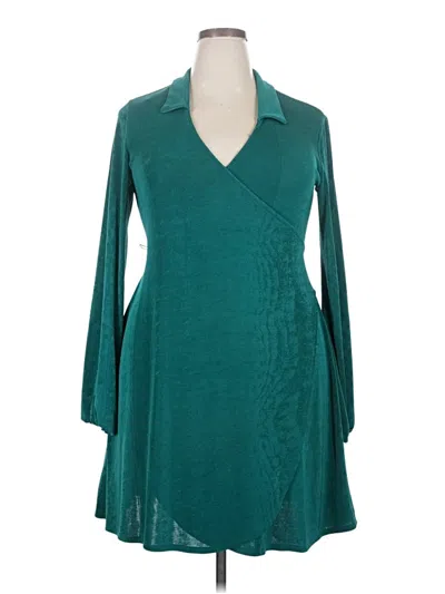 Pre-owned Wild Fable Cocktail Dress In Teal