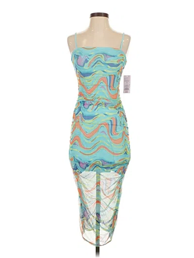 Pre-owned Wild Fable Cocktail Dress In Teal