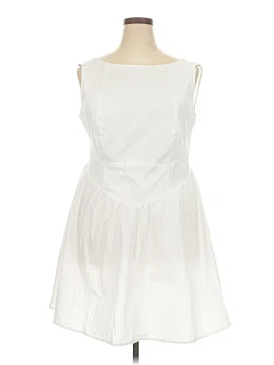 Pre-owned Wild Fable Cocktail Dress In White