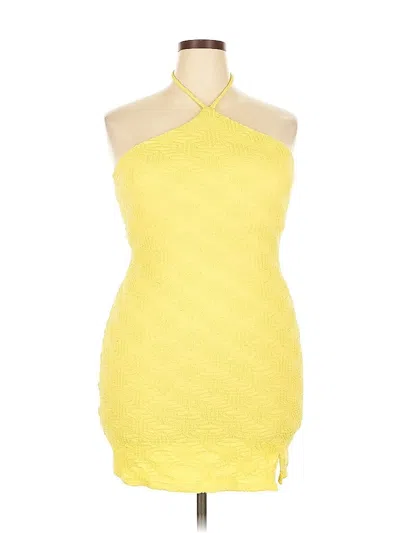 Pre-owned Wild Fable Cocktail Dress In Yellow