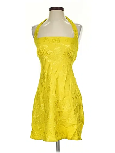 Pre-owned Wild Fable Cocktail Dress In Yellow