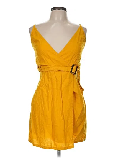 Pre-owned Wild Fable Cocktail Dress In Yellow