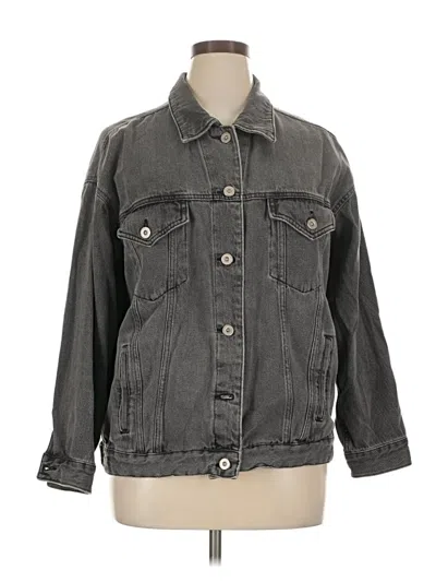 Pre-owned Wild Fable Denim Jacket In Gray