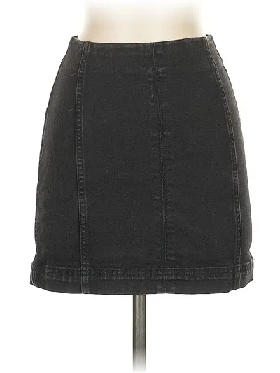 Pre-owned Wild Fable Denim Skirt In Black
