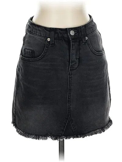 Pre-owned Wild Fable Denim Skirt In Black