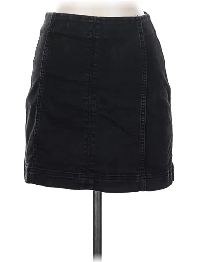 Pre-owned Wild Fable Denim Skirt In Black