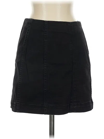 Pre-owned Wild Fable Denim Skirt In Black