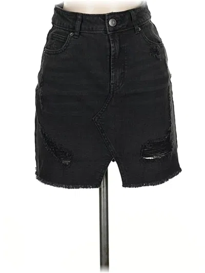 Pre-owned Wild Fable Denim Skirt In Black