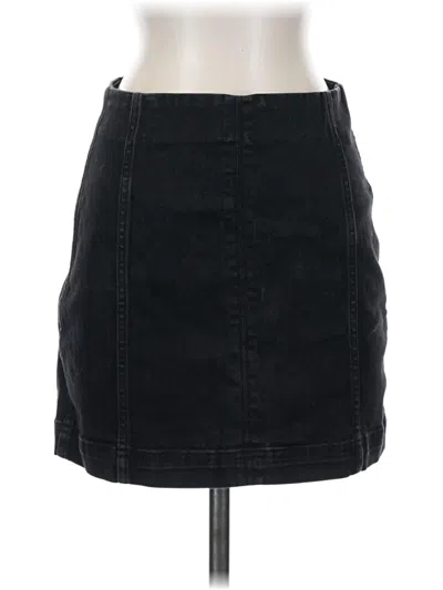 Pre-owned Wild Fable Denim Skirt In Black