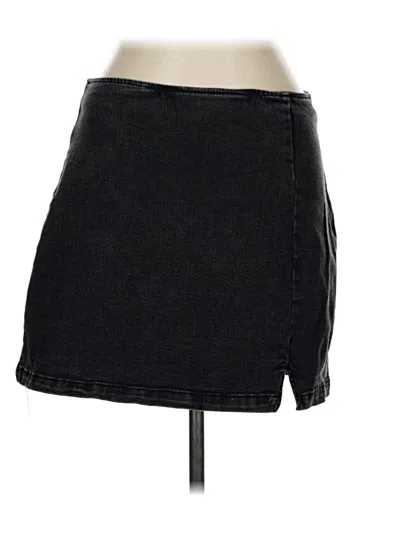 Pre-owned Wild Fable Denim Skirt In Black