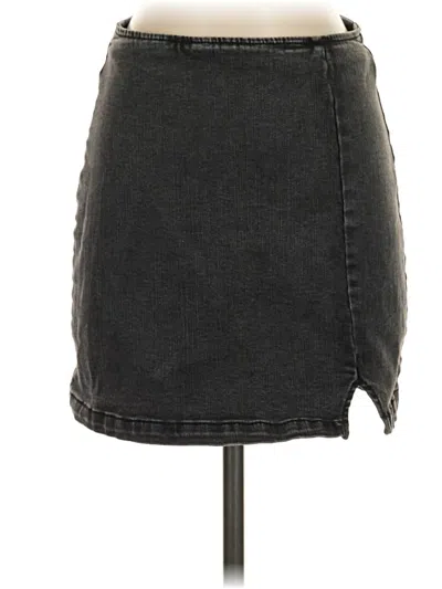 Pre-owned Wild Fable Denim Skirt In Black