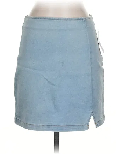 Pre-owned Wild Fable Denim Skirt In Blue
