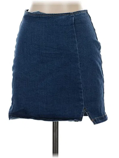 Pre-owned Wild Fable Denim Skirt In Blue
