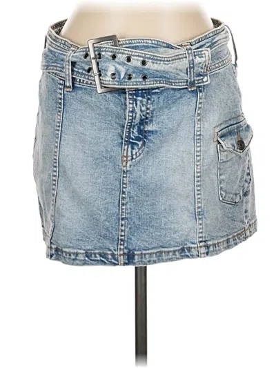 Pre-owned Wild Fable Denim Skirt In Blue