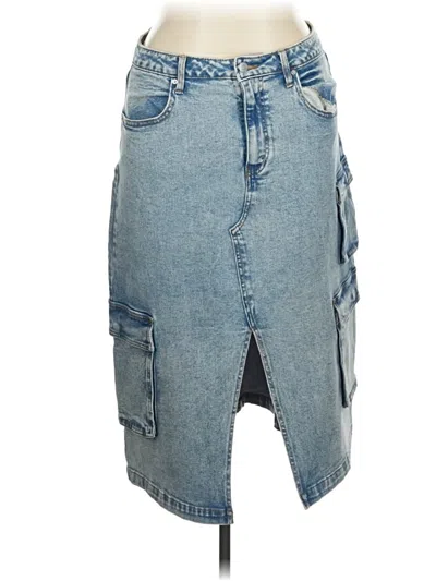 Pre-owned Wild Fable Denim Skirt In Blue