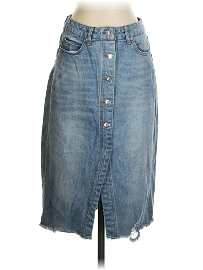 Pre-owned Wild Fable Denim Skirt In Blue