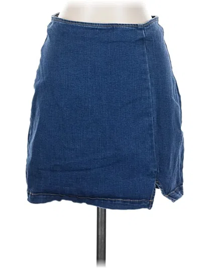 Pre-owned Wild Fable Denim Skirt In Blue