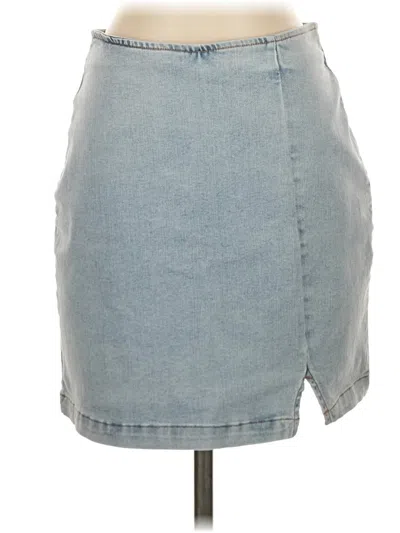 Pre-owned Wild Fable Denim Skirt In Blue