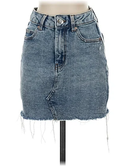 Pre-owned Wild Fable Denim Skirt In Blue