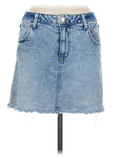 Pre-owned Wild Fable Denim Skirt In Blue