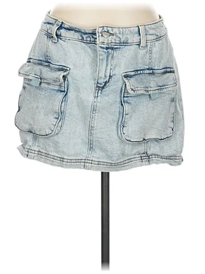 Pre-owned Wild Fable Denim Skirt In Blue