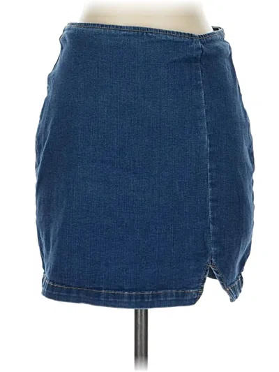 Pre-owned Wild Fable Denim Skirt In Blue