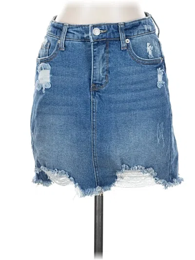 Pre-owned Wild Fable Denim Skirt In Blue